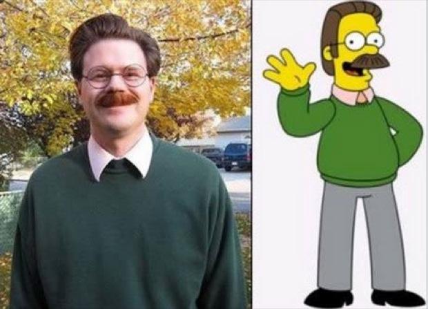 Ned Flanders no Simpsoniem Autors: Lashuks Līdzīgie multfilmām