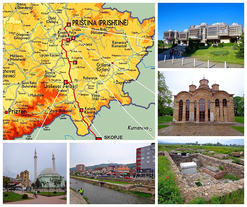 Kartē 1 Kočanika 2 Ferizaji 3... Autors: Pēteris Vēciņš Kosova 1. daļa: Newborn. Jaundzimusī valsts Kosova un tās galvaspilsēta Priština