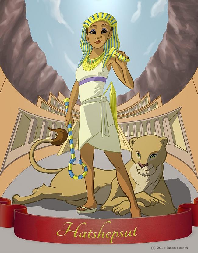 Ilustrācija kurā attēlota... Autors: Matu Suka Spēcīga sieviete vēsturē 2: Hatšepusta