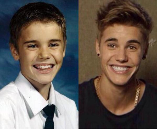 Dziedātājs  Justin Bieber... Autors: Vafeleens Before and After (slavenības)