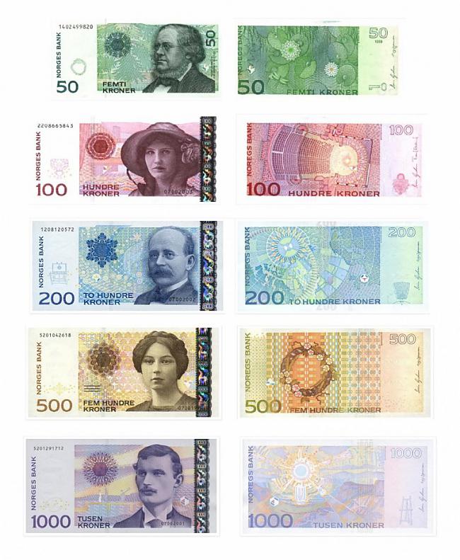 Autors: Veetra Norvēģijas jaunās banknotes
