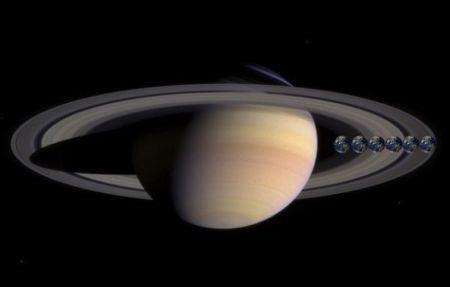 Saturna diska platums ir... Autors: Fosilija Fakti par mūsu planētu un Saules sistēmu
