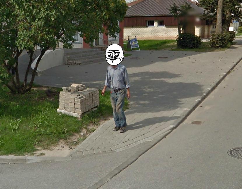 Mēs esam strādīgi cilvēki... Autors: Fosilija Google maps street view - modes skate. #Gulbene