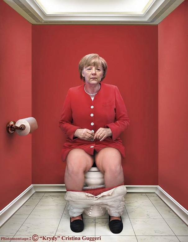 Angela Merkele Vācijas... Autors: Fosilija Pasaules valstu līderi arī iet uz podu