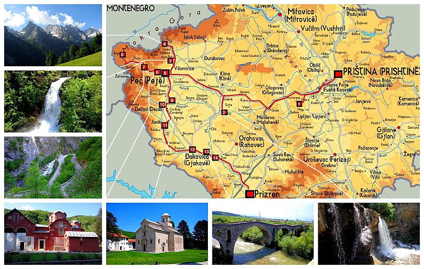 Kartē 1 Harilakitas cietoksnis... Autors: Pēteris Vēciņš Kosova 3. daļa: Nolādētie kalni un Kosovas  Šveice - Rugova.