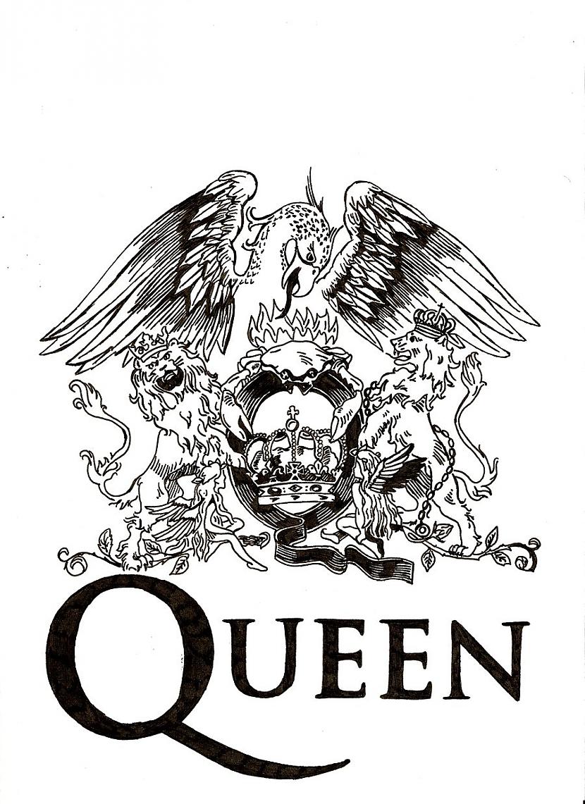 Leģendāro Queen logo jeb... Autors: ka4erovs Fakti par Frediju Merkūriju