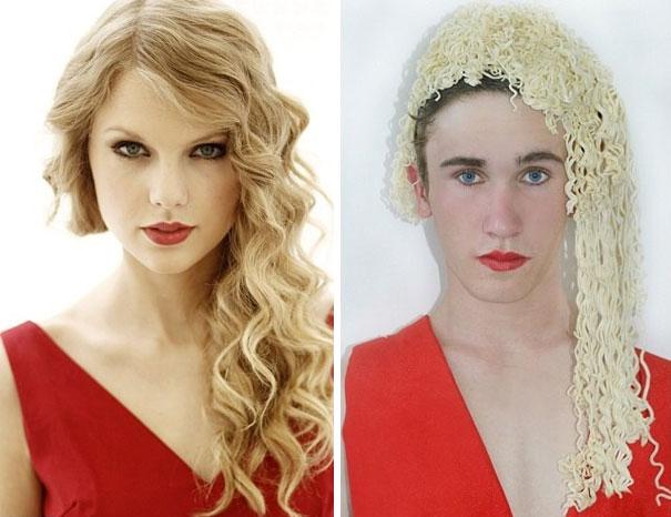 Taylor Swift Autors: Trakais Jēgers 17 gadīgs jaunietis imitē slavenības
