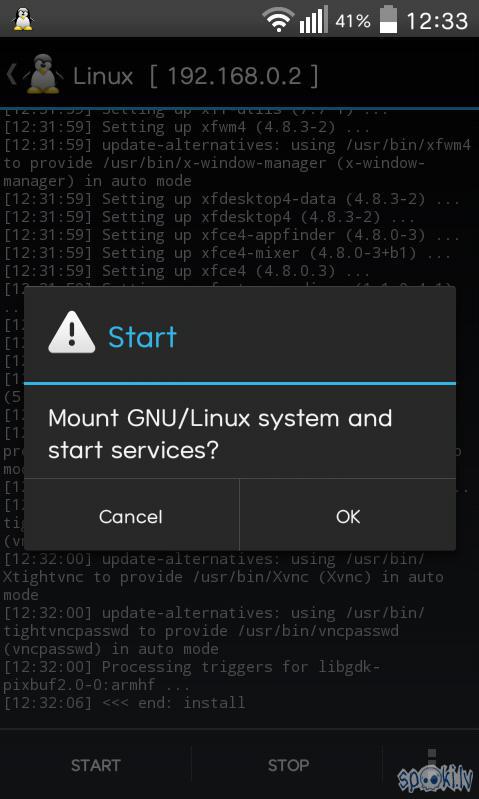Kad ielādējāt VNC tad Linux... Autors: THCBLAZER Linux uz Android!