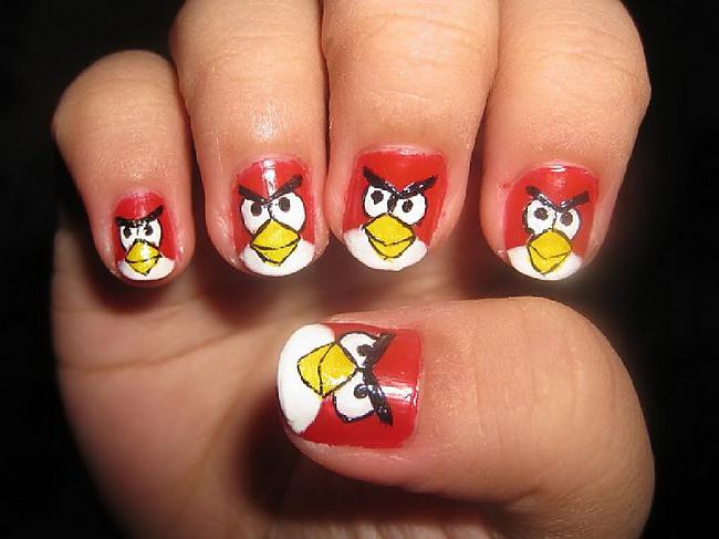 Angry birdsnbsp Autors: karruxstyle Nail design ideas #1