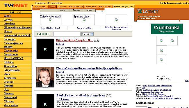 wwwtvnetlv 2002gadā Autors: Sulīgais Mandarīns Mājas lapu izskati kādreiz un tagad
