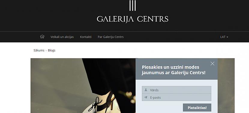 Galerija centrs modes blogs ir... Autors: Modē esmu es Latvijas labākie modes blogeri