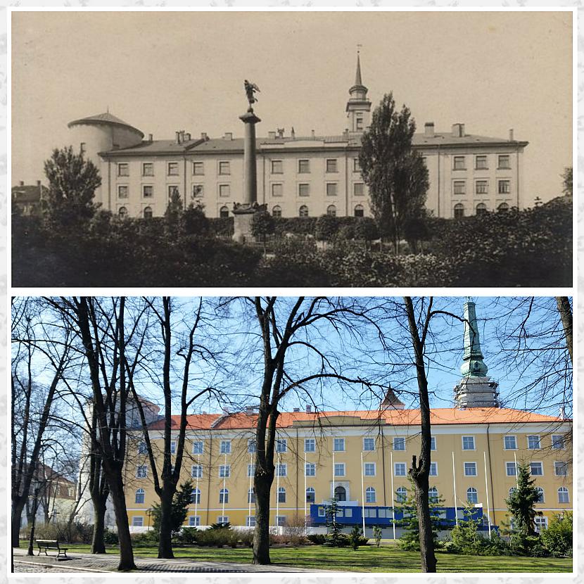 Agrāk Rīgas pils parkā slējās... Autors: ghost07 Toreiz vs tagad (Rīga pirms 100 gadiem)