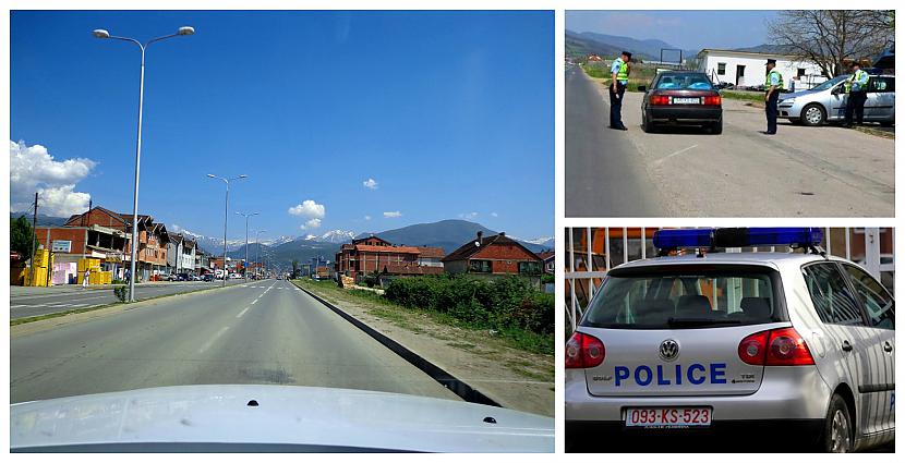 Tiekam apturēti un policista... Autors: Pēteris Vēciņš Kosova 4. daļa: No Albāņu alpiem līdz  Šarplaņinas kalnu sniegotajām virsotnēm.
