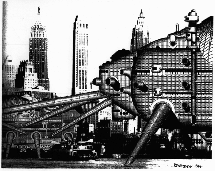 Staigājoscaronā pilsēta 1964... Autors: Prāta Darbnīca Grandiozākās būves, kuras tomēr neuzcēla
