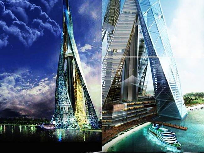 Dubai CityScaronīs ēkas... Autors: Prāta Darbnīca Grandiozākās būves, kuras tomēr neuzcēla