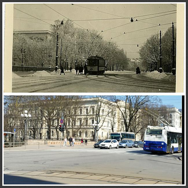 Kr Valdemāra ielā kursēja... Autors: OUYSO Toreiz vs Tagad (Rīga pirms 100 gadiem).