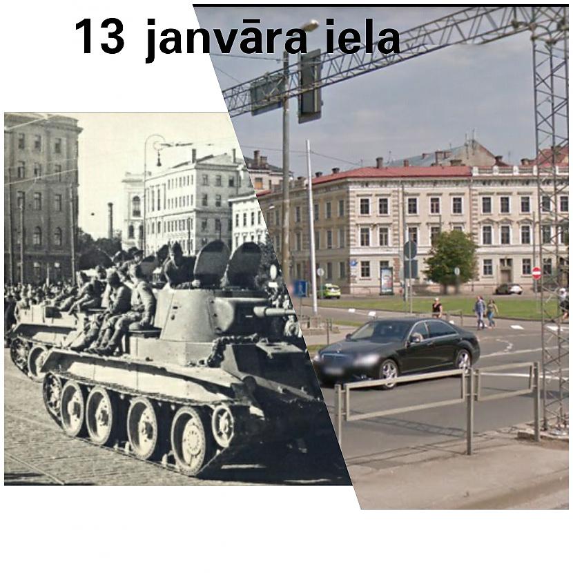 Padomju tanki ienāk Rīgā 1940... Autors: ghost07 Kas izmainījies Rīgā pēdējo 100 gadu laikā?
