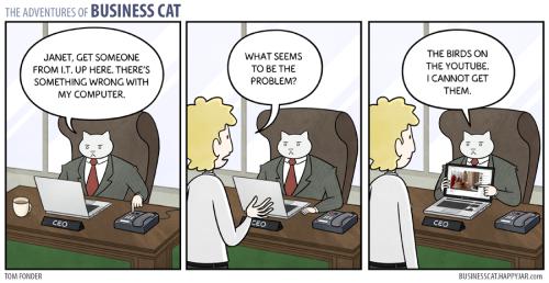  Autors: Fosilija Business cat komiksi eng