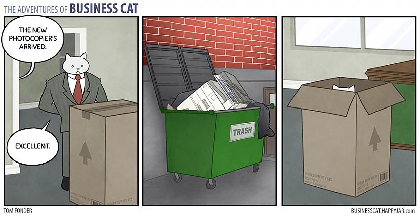  Autors: Fosilija Business cat komiksi eng