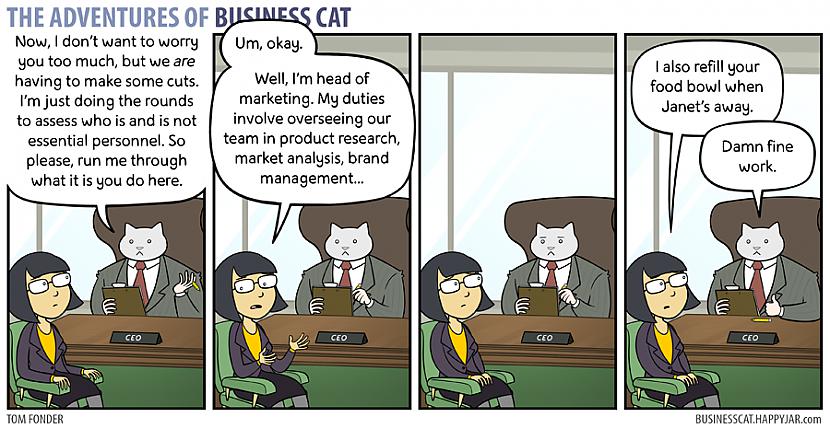  Autors: Fosilija Business cat komiksi eng #2