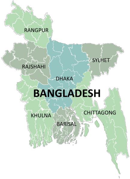 Bangladescarona ir sadalīta 7... Autors: Sulīgais Mandarīns Bangladeša - valsts, kurā  temperatūra nav zemāka par 0°C