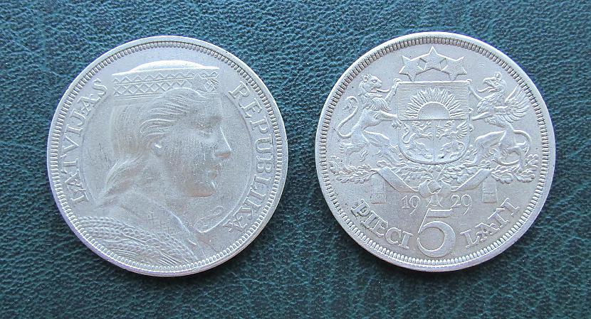Sudraba pieclatnieki Mildas... Autors: pyrathe Mana kolekcija: Latvijas Republikas monētas