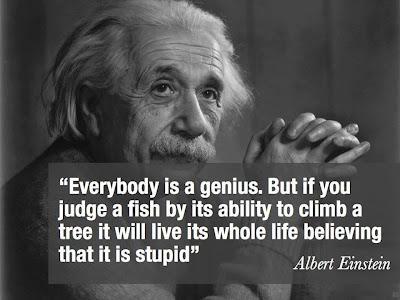 Everybody is a genius but if... Autors: Mestrs Pletenbergs Alberta Einšteina ģeniālās atziņas.