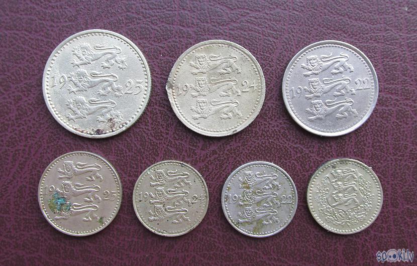 Visu Igaunijas monētu reversā... Autors: pyrathe Mana kolekcija: pirmskara Igaunijas un Lietuvas monētas