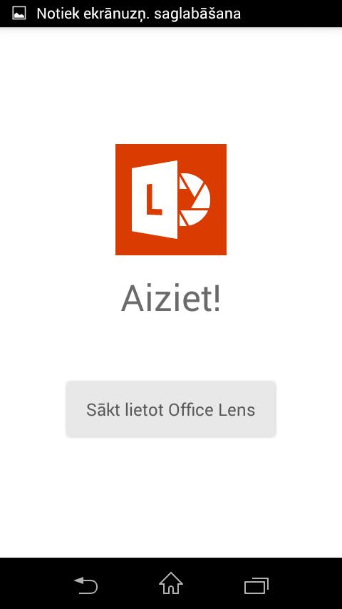 Spied Sākt lietot Office Lens Autors: Fosilija Office Lens - labākā dokumentu skenēšanas aplikācija