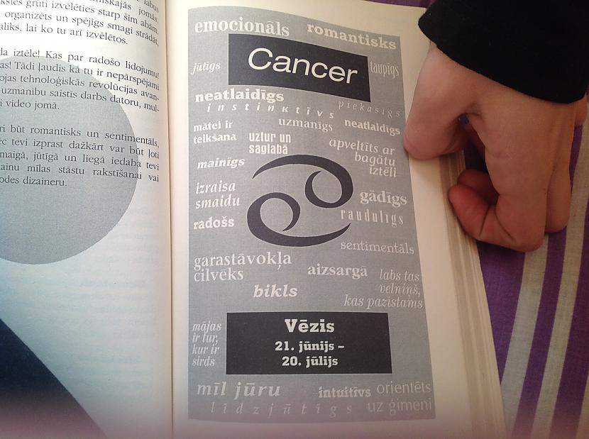 CANCER vēzis 21jūnijs ... Autors: helenafrinboxlv Horoskopi un to noteikšana -  tava saules zīme un mēness zīme.