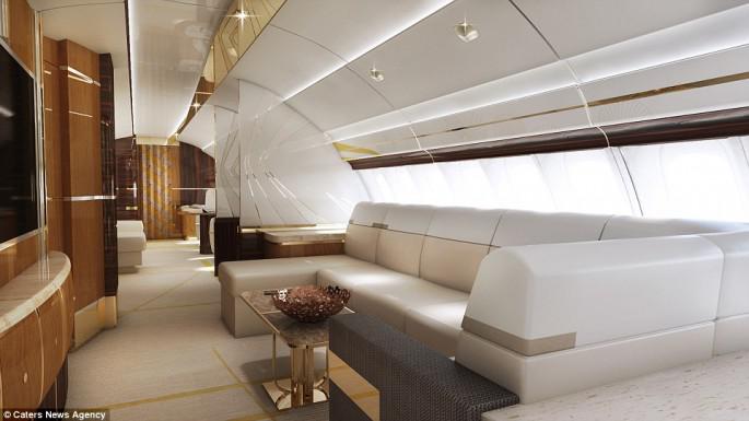 Scaronis dīvāns neizskatās... Autors: matilde Miljardieris iztērēja 600$ miljonus, lai uzfrišinātu savu privāto lidmašīnu