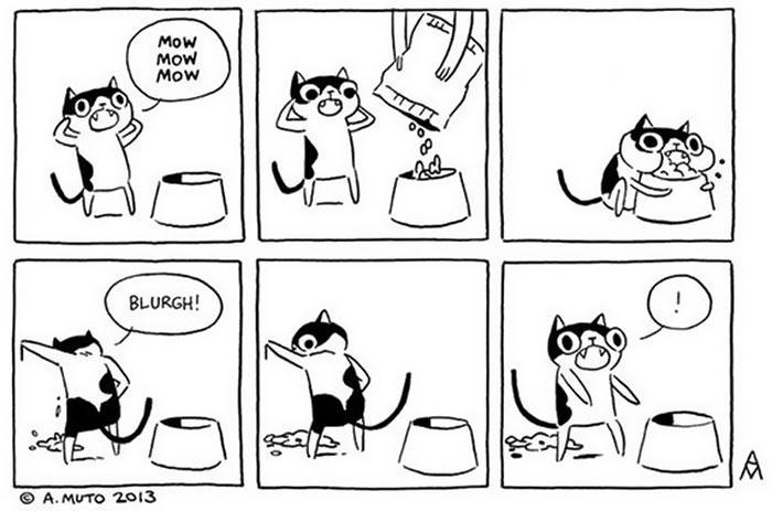  Autors: KALENS Smieklīgi komiksi, kuri atklāj kā ir dzīvot pie kaķa!