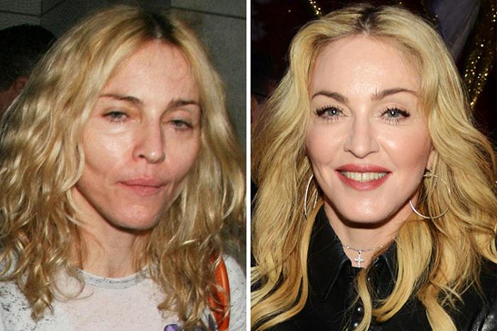 Madonna jeb pilnajā vārdā... Autors: Lords Lanselots Kā izskatītos slavenības, ja nelietotu kosmētiku?