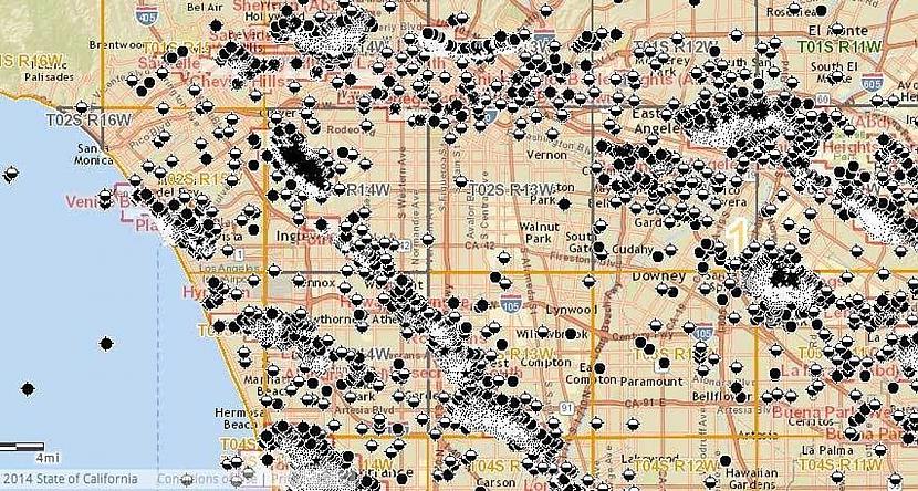 Ja proti orientēties pa karti... Autors: imtyrone8 Vai zināji, ka Losandželosā tiek iegūta nafta?