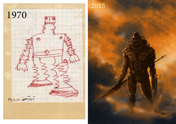  Autors: misticismo Mākslinieku zīmējumi pirms un pēc.