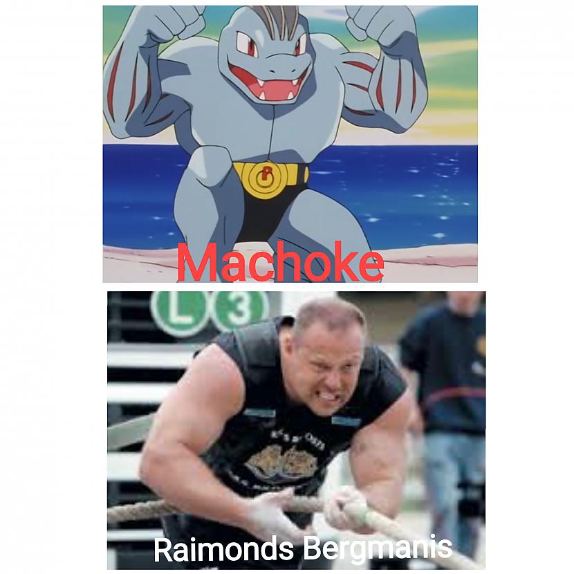 Machoke ir ar muskuļiem... Autors: ghost07 Pokemoni vs Latvijas politiķi (salīdzinājums)