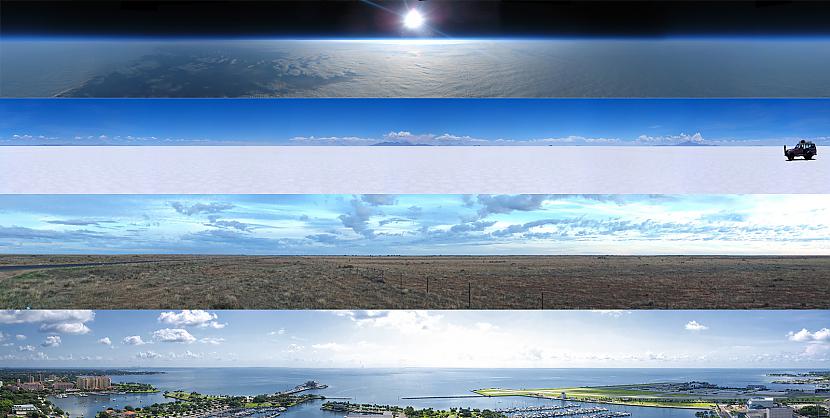 1 Horizonts vienmēr ir... Autors: Fosilija 50 no 200 pierādījumiem kāpēc Zeme nav rotējoša lode!