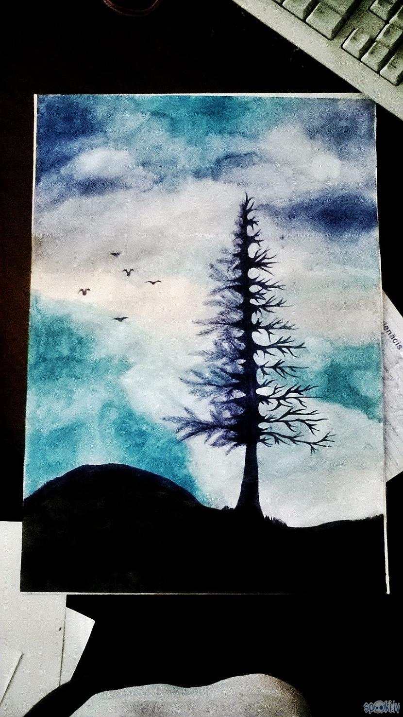 Diezgan ilgi zīmēju koku... Autors: Fosilija Mani gara darbi.