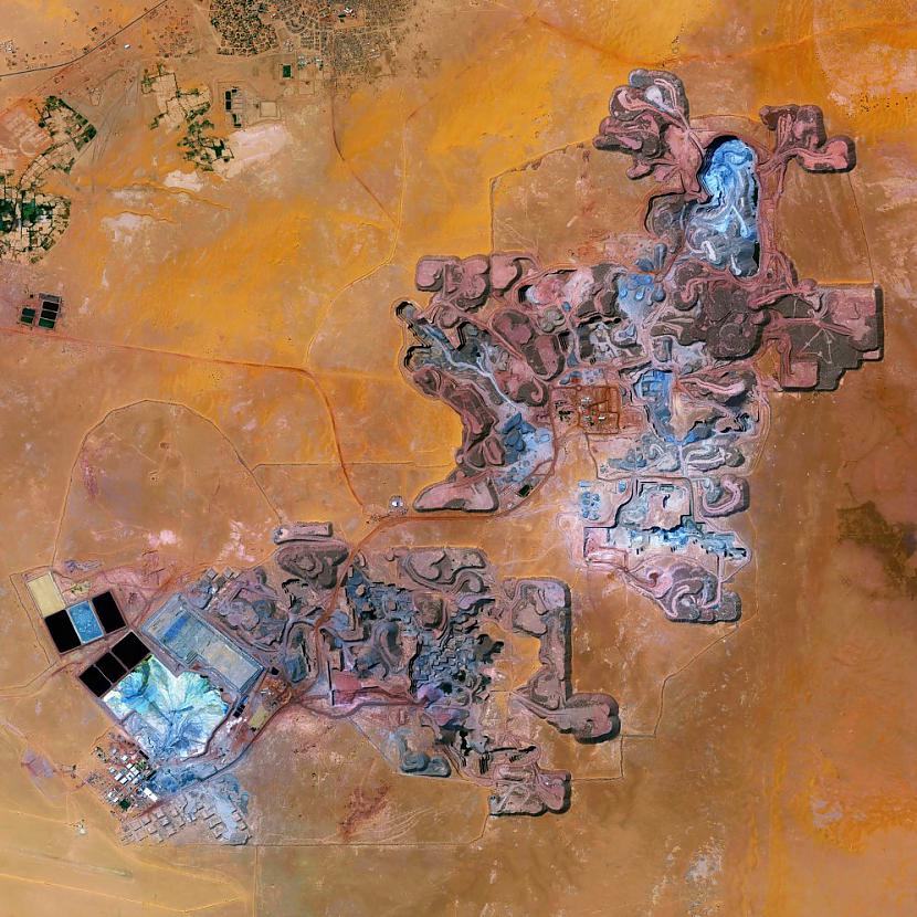 Arlit Uranium Mine Arlit Niger Autors: Šamaniss Fantastiskas satelīta bildes