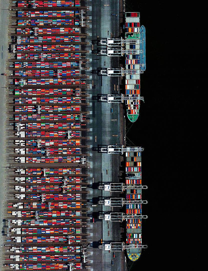 Port of Rotterdam Rotterdam... Autors: Šamaniss Fantastiskas satelīta bildes