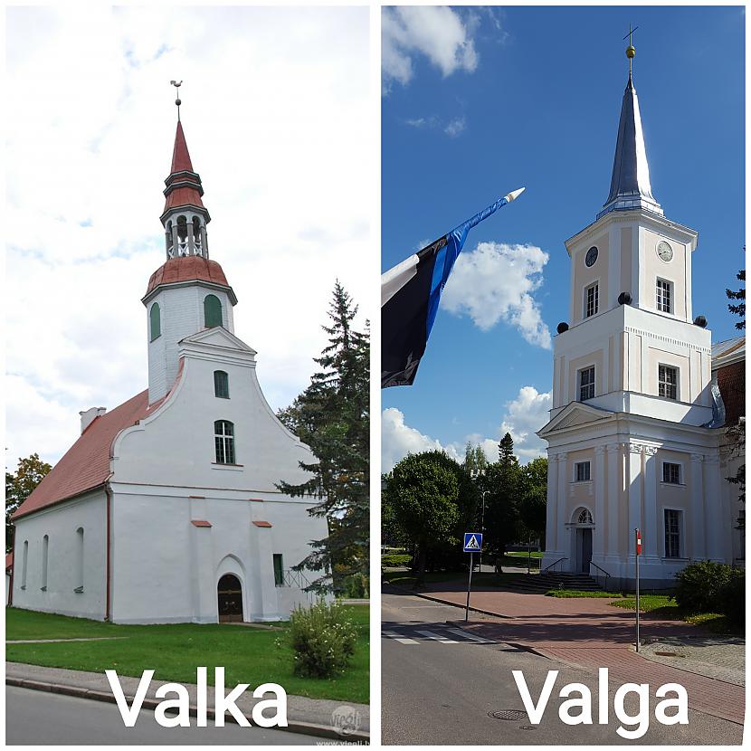 Valkas un Valgas baznīcas Ja... Autors: ghost07 Valga - Valka (salīdzinājums)