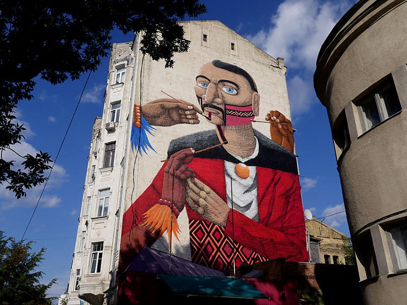  Autors: Šamaniss Satriecoša ielu māksla Ukrainā