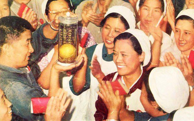 Mao sūtīja cilvēkiem mango un... Autors: Testu vecis Lielākās dīvainības, kas notika Ķīnā, kad tajā valdīja Mao