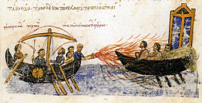 Grieķu ugunsSaskaņā ar leģendu... Autors: kaķūns Spīdošas idejas un ierīces, kas zaudētas, laikam ritot