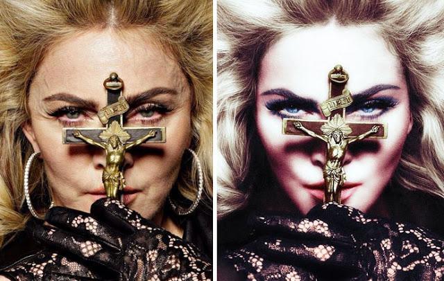 Madonna Autors: Lil Teemo Slavenību bildes XL PAKA (Pirms un pēc Photoshop)
