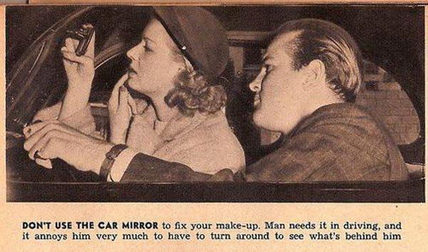 Neizmanto mascaronīnas spoguli... Autors: EV1TA Iepazīšanās ceļvedis sievietēm no 1938. gada