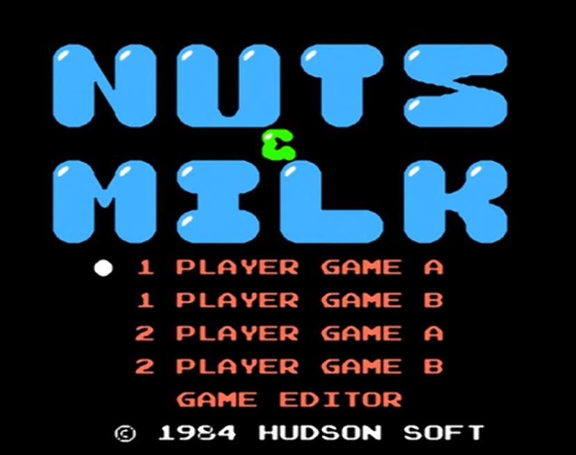 Par spēliSpēles darbība... Autors: Bitzgame Izietās retro spēles - Nuts & Milk