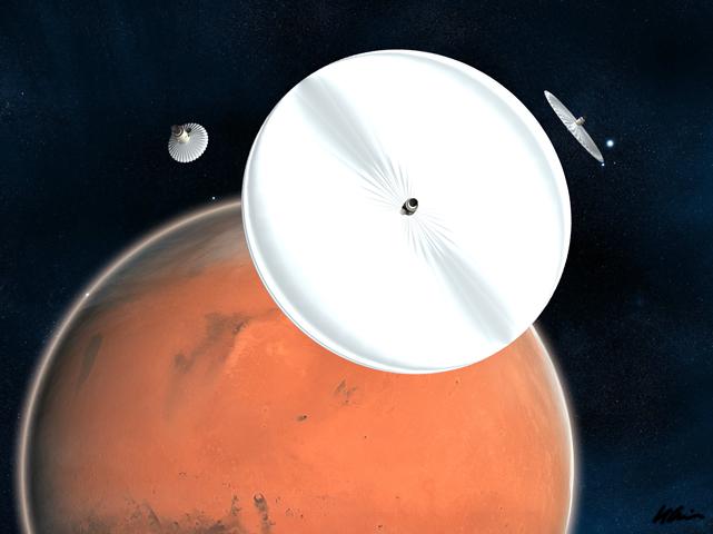 Vispirms tiks uzbūvēti orbītas... Autors: Hmm Marsa kolonizēšana!