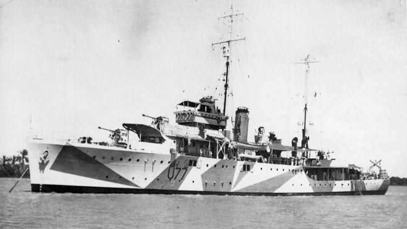 HMAS Yarra Persijas līcī 1941g... Autors: Lestets Kuģu kamuflāža 1. un 2. pasaules karā