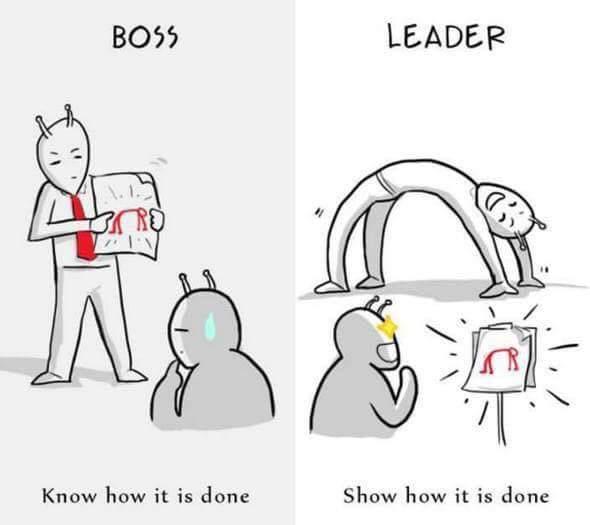 Boss zina kā jābūt līderis... Autors: Fosilija Boss vs Līderis